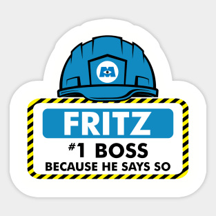 Monsters At Work Fritz Sticker